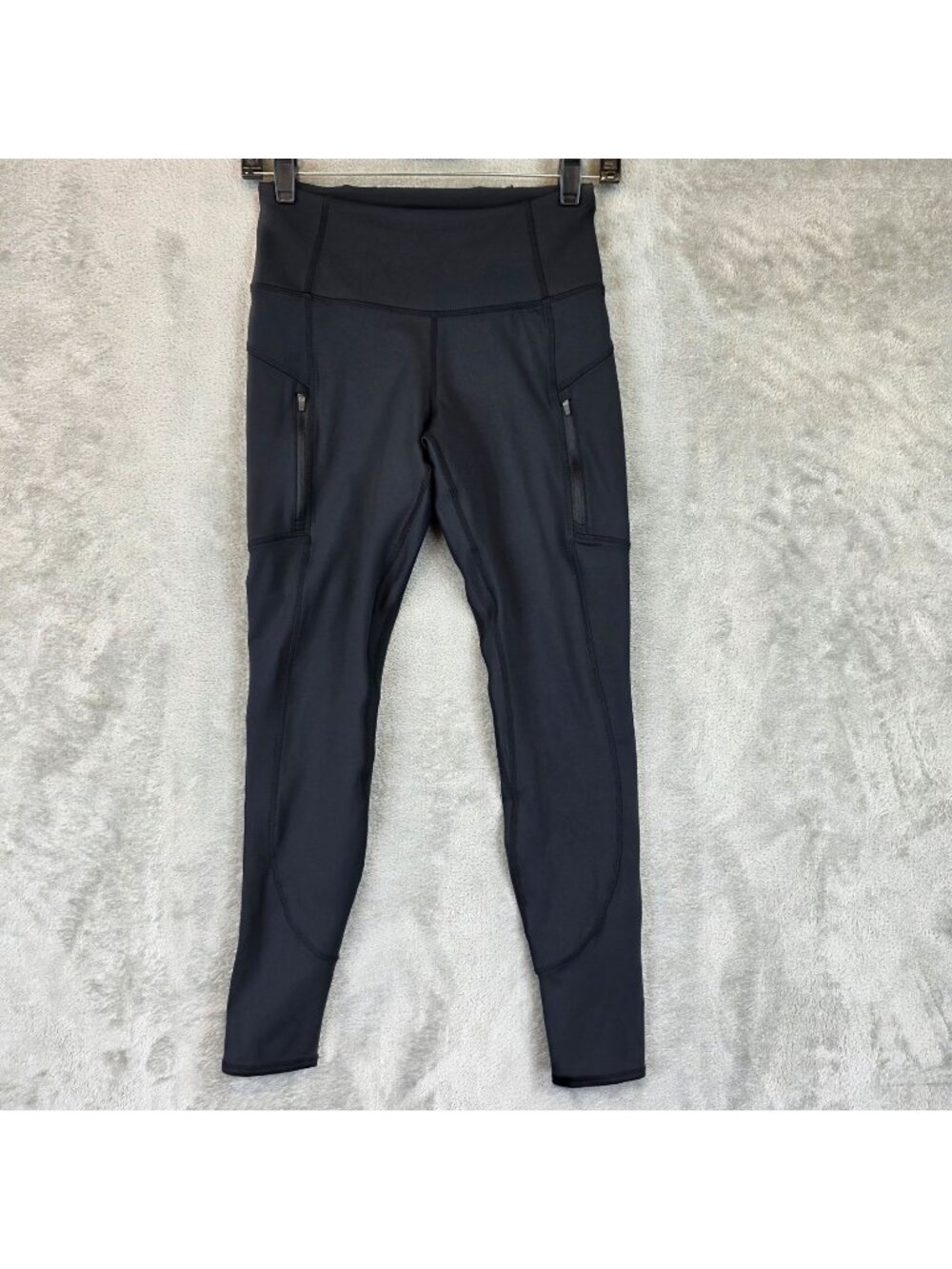 Quince Whistler Leggings Womens Size XS Black High Rise Pocket Thermal Ankle
